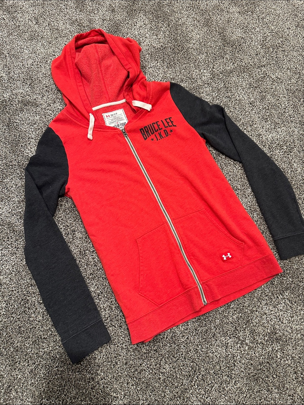 Under Armour Hoodie Bruce Lee JKD Roots of Fight ColdGear Men’s SMALL Zip